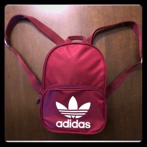 Burgundy Mini Adidas Backpack